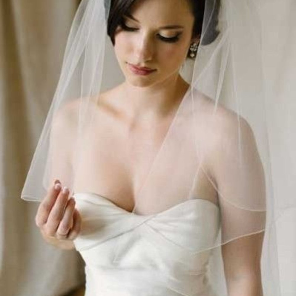 Sara Gabriel Tia Veil 31-70" Tapered Pencil Edge Bridal Veil